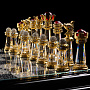 Шахматы со стразами и хрустальными фигурами 36х36 см, фотография 9. Интернет-магазин ЛАВКА ПОДАРКОВ