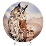 0042966/19см Коллекционная тарелка 19см "СОВА"в ассортименте