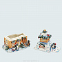 Рождественский домик-шкатулка Гжель, фотография 2. Интернет-магазин ЛАВКА ПОДАРКОВ