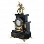 Часы каминные "Георгий Победоносец" Яшма, бронза, фотография 2. Интернет-магазин ЛАВКА ПОДАРКОВ