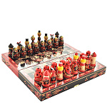 04119  ШАХМАТЫ дорожные "ХОХЛОМА" 30*15 см выс.фигур ок.5-7см