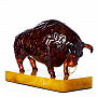 Скульптура из янтаря "Бык - опора России", фотография 2. Интернет-магазин ЛАВКА ПОДАРКОВ