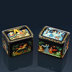 /8*7*7см Художественная роспись Шкатулка-Ларец "Сказки"в асс. /160