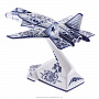 Скульптура "Самолет СУ-47". Гжель, фотография 6. Интернет-магазин ЛАВКА ПОДАРКОВ