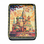 Шкатулка с художественной росписью "Храм Василия Блаженного", фотография 3. Интернет-магазин ЛАВКА ПОДАРКОВ