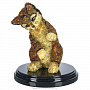 Скульптура из янтаря "Котик", фотография 1. Интернет-магазин ЛАВКА ПОДАРКОВ