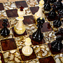 Шахматный ларец из карельской березы с фигурами из янтаря, фотография 4. Интернет-магазин ЛАВКА ПОДАРКОВ