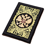 00694432 ОБЛОЖКА НА ПАСПОРТ кож. переплет, ручная работа