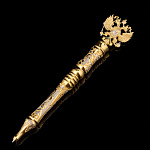 Ручка подарочная с позолотой "Герб РФ". Златоуст