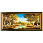 0072639 Картина (янтарная крошка)  ПЕЙЗАЖ №3 51*111 см