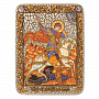 Икона из мореного дуба "Чудо святого Георгия о змие" 20х15 см, фотография 1. Интернет-магазин ЛАВКА ПОДАРКОВ