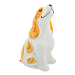 Фарфор СКУЛЬПТУРА "Английский кокер-спаниель" (сидящий)(рыжий) 5*8см