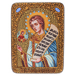 0065383-15*20см Икона подарочная "Преп.Роман Сладкопевец" мор..дуб  в ПУ (RTI-349.m)