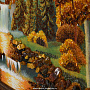 Картина янтарная "Водопад в лесу" 60х80 см, фотография 4. Интернет-магазин ЛАВКА ПОДАРКОВ