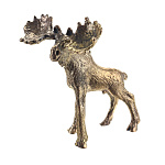 0072090 Бронза Статуэтка  "ЛОСЬ"  4*4*5.5см 