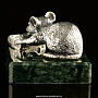 Статуэтка из серебра "Крыса с сыром", фотография 4. Интернет-магазин ЛАВКА ПОДАРКОВ