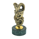 201658 Бронза Статуэтка Симовл года 2025  "Змея в кокошнике" (4.378)