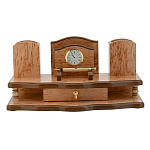 0053486 Карельская береза Письменный набор двухярусный с ящиком 400*200*200, вес 3 кг