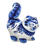 0069053 Сувенир Скульптура КОТ "ПУШОК" фарфор 