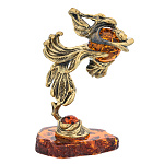 0071839/577 Рыбка Вуалехвост Сувенир (коньячный)