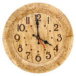 200119 Карельская береза ЧАСЫ настенные круглые d=36 см