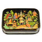 Шкатулка с художественной росписью "Гармонист"