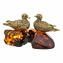 Статуэтка с янтарем "Уточки", фотография 4. Интернет-магазин ЛАВКА ПОДАРКОВ