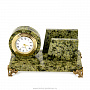 Настольный набор из натурального камня с часами и визитницей, фотография 1. Интернет-магазин ЛАВКА ПОДАРКОВ