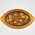 0024141 Хохлома ПОДНОС (панно овальное)  500*300*20 в/кат 181805003001