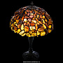 Настольная лампа из янтаря и бронзы. Высота 50 см, фотография 3. Интернет-магазин ЛАВКА ПОДАРКОВ