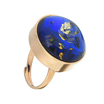 0068214/8,74г Серебро 925* КОЛЬЦО  вст.Янтарь/позолота