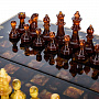 Шахматы с фигурами из янтаря "Классические" 32х32 см, фотография 1. Интернет-магазин ЛАВКА ПОДАРКОВ