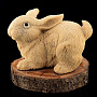 Скульптура из кости "Заяц", фотография 1. Интернет-магазин ЛАВКА ПОДАРКОВ