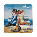 0032981/р30_2 МАГНИТ "Коты А. Ярышкина: "Влюбленные "