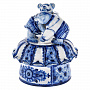 Шкатулка "Медвежата". Гжель, фотография 2. Интернет-магазин ЛАВКА ПОДАРКОВ