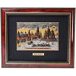  /30*40см-цвет-паспарту Офорт цветной "Старая Москва.Собор Василия Блаженного"