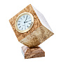 0053484 Карельская береза ЧАСЫ настольные КУБ, фотография 1. Интернет-магазин ЛАВКА ПОДАРКОВ