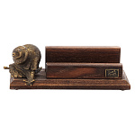 0017686 Бронза Визитница "Улитка" литье