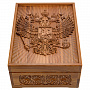 Русское лото в резной шкатулке из ясеня "Герб РФ", фотография 7. Интернет-магазин ЛАВКА ПОДАРКОВ