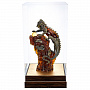 Скульптура из янтаря и бронзы "Китайский дракон на скале", фотография 19. Интернет-магазин ЛАВКА ПОДАРКОВ