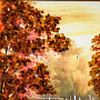 Картина янтарная "Пейзаж" 28х47 см, фотография 2. Интернет-магазин ЛАВКА ПОДАРКОВ