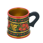 0024113  Хохлома КРУЖКА 100*100 клубника в/кат 13080100100