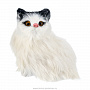 Игрушка из меха "Белая пушистая кошка", фотография 1. Интернет-магазин ЛАВКА ПОДАРКОВ