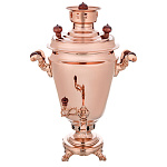 0076778/5л-рюмка Самовар жаровой омедненный (латунный) 5 л