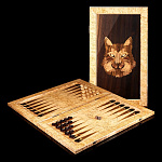 0053769/65*38*4,5см Карельская береза НАРДЫ "РЫСЬ" 