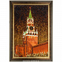 Картина янтарная "Москва. Спасская башня" 70х49 см, фотография 1. Интернет-магазин ЛАВКА ПОДАРКОВ