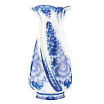  Гжель ВАЗА Цветочная Изящная (витая) 28см