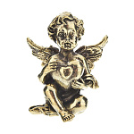 0037762 Микляихское литье Статуэтка  АНГЕЛ С СЕРДЦЕМ (Р-65)