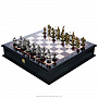 Шахматный ларец с металлическими фигурами "Европа" 48х48 см, фотография 1. Интернет-магазин ЛАВКА ПОДАРКОВ