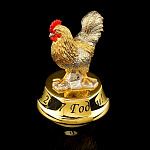 0035348/МЗ-1072/4 Златоуст статуэтка "ПЕТУШОК" на подставке в уп.